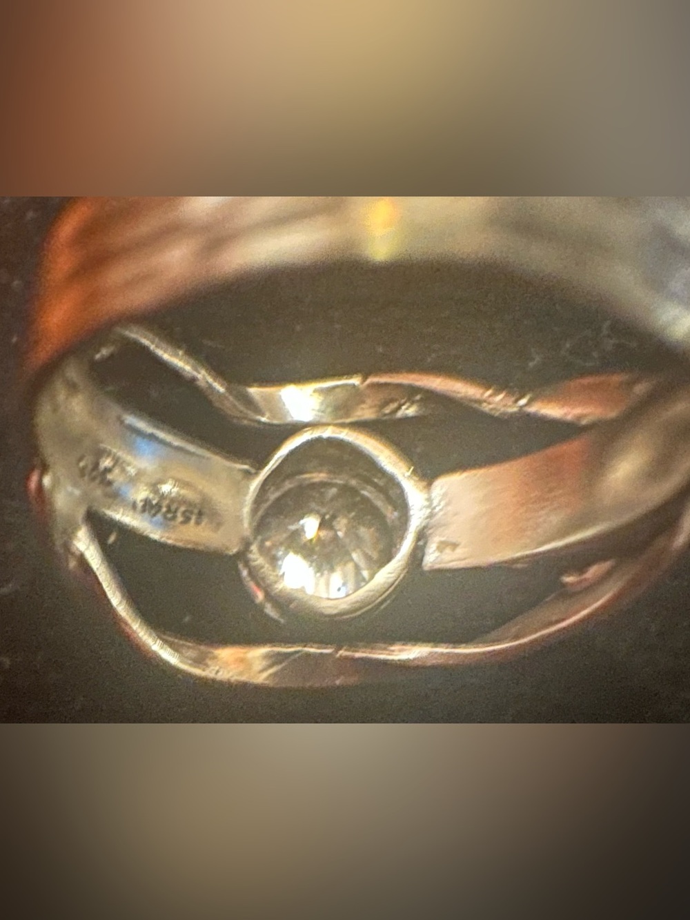 Vintage Silpada .925 Sterling Silver and Cz Ring sz 8 - Picture 10 of 14